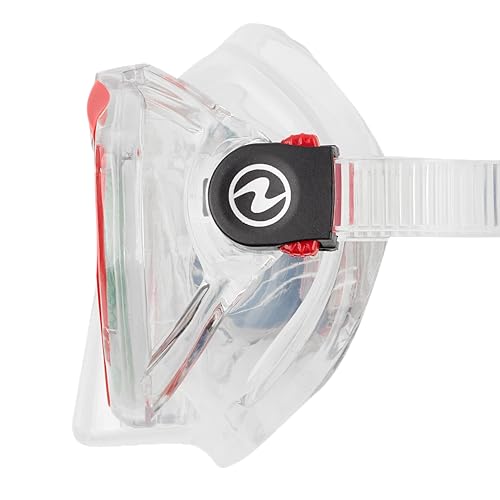 Aqualung Maschere da snorkeling Hawkeye maschera subacquea Giallo Rosso trasparente silicone