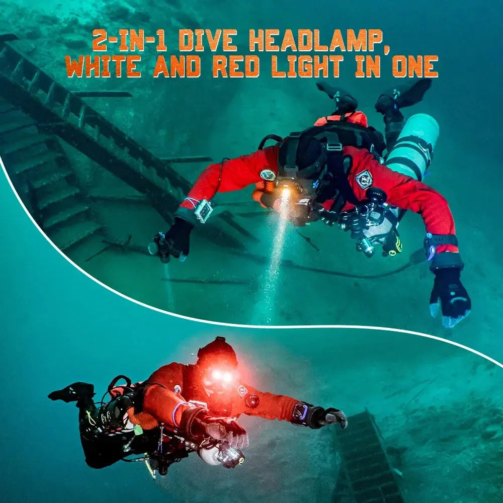 OrcaTorch Technical Diving Mazu TD01 lampada subacquea 1 batteria USB-C 18650