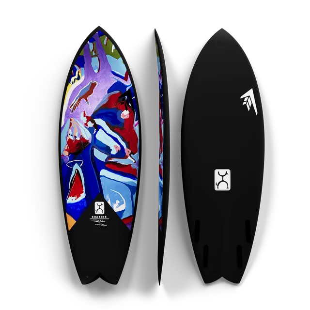 Firewire Rob Machado Seaside Gallery tavola da surf nera in carbonio