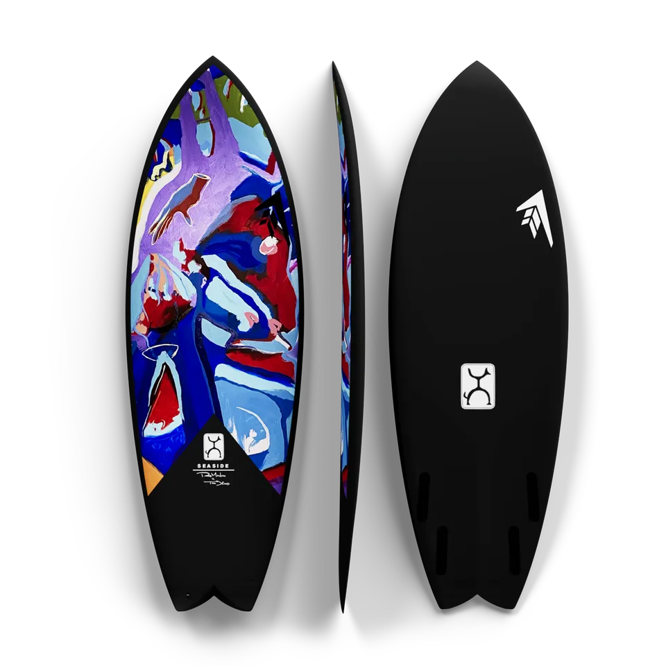 Firewire Rob Machado Seaside Gallery tavola da surf nera in carbonio