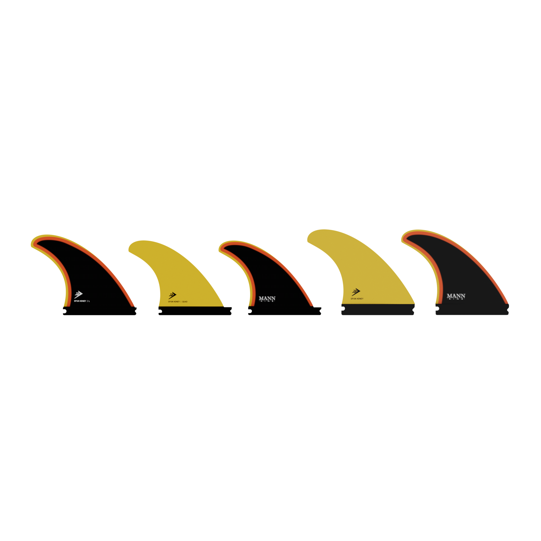 Firewire Accessories Spun Honey Fin Set pinne 5 pinne Single Tab Large