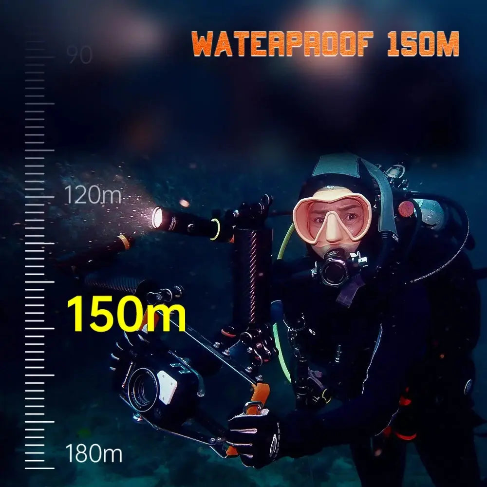 OrcaTorch U/W Photography D710V luce subacquea per GoPro bianca rossa UV