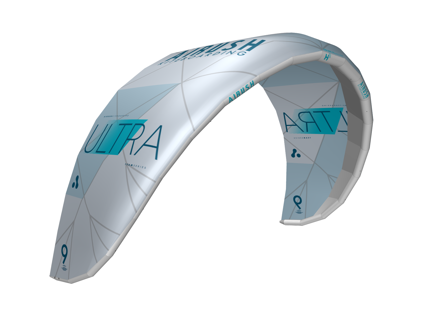 Airush Kites Ultra Team DS v5 kite 12 m Ice Blue lightwind