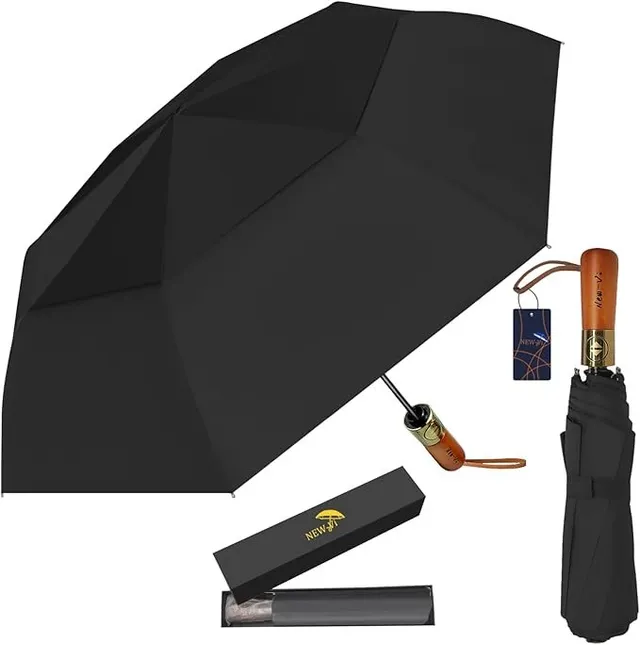 NEW-Vi Golf Umbrella ombrello da golf 54 pollici nero UV