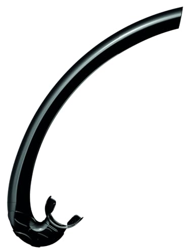 C4 Mistral Soft snorkel nero per apnea e pesca subacquea