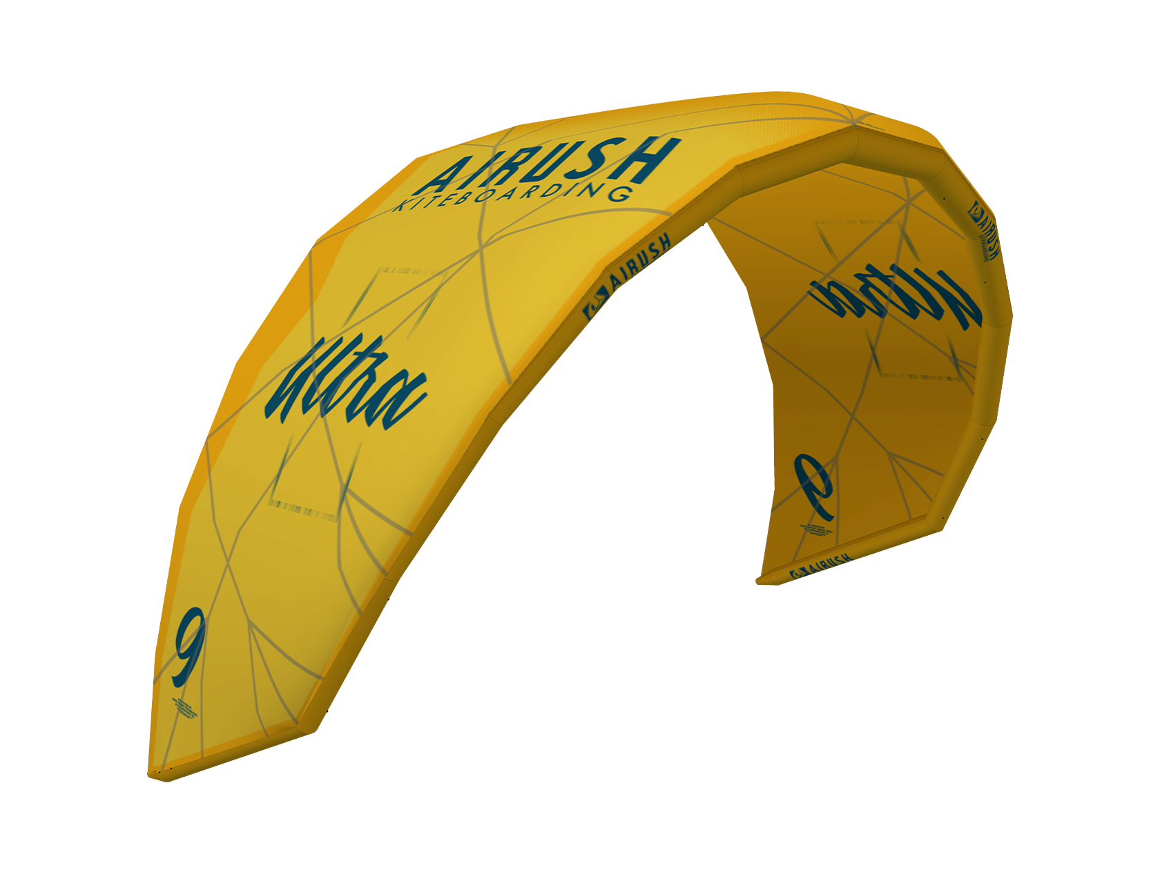 Airush Kites Ultra V4 kite 6 m pizarra e verde teal