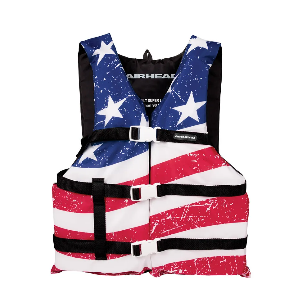 AIRHEAD Life Jackets & Safety Gear Stars & Stripes General Boating Life Jacket Vest giubbotto salvagente Child