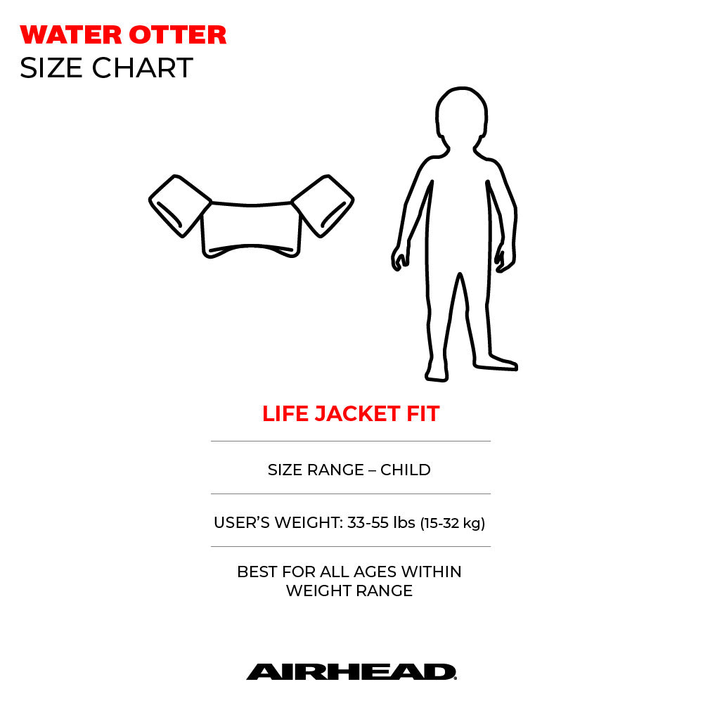 AIRHEAD Life Jackets & Safety Gear Water Otter Classic giubbotto salvagente bambino Fish Friends