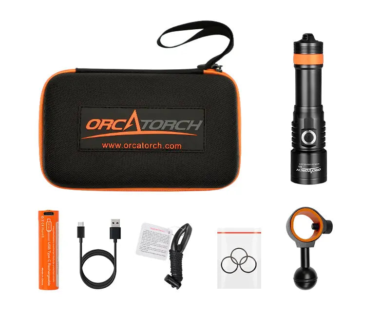 OrcaTorch U/W Photography D530V luce subacquea rossa per fotografia
