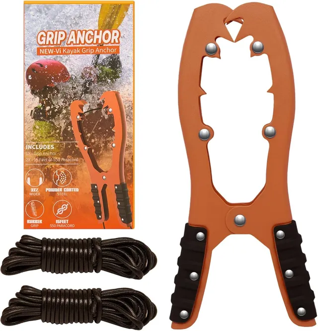 NEW-Vi Kayak Anchor Grip pinza per ancora da kayak con paracord 16,4 piedi