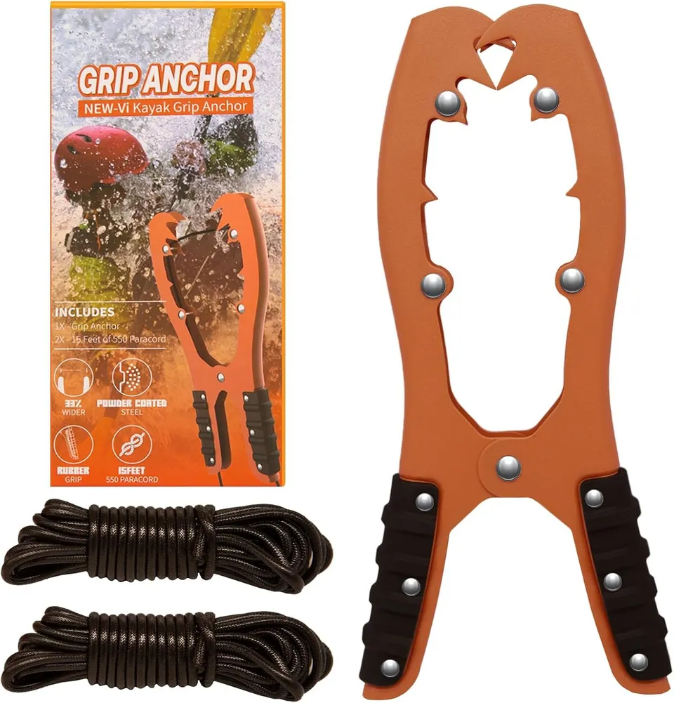 NEW-Vi Kayak Anchor Grip pinza per ancora da kayak con paracord 16,4 piedi