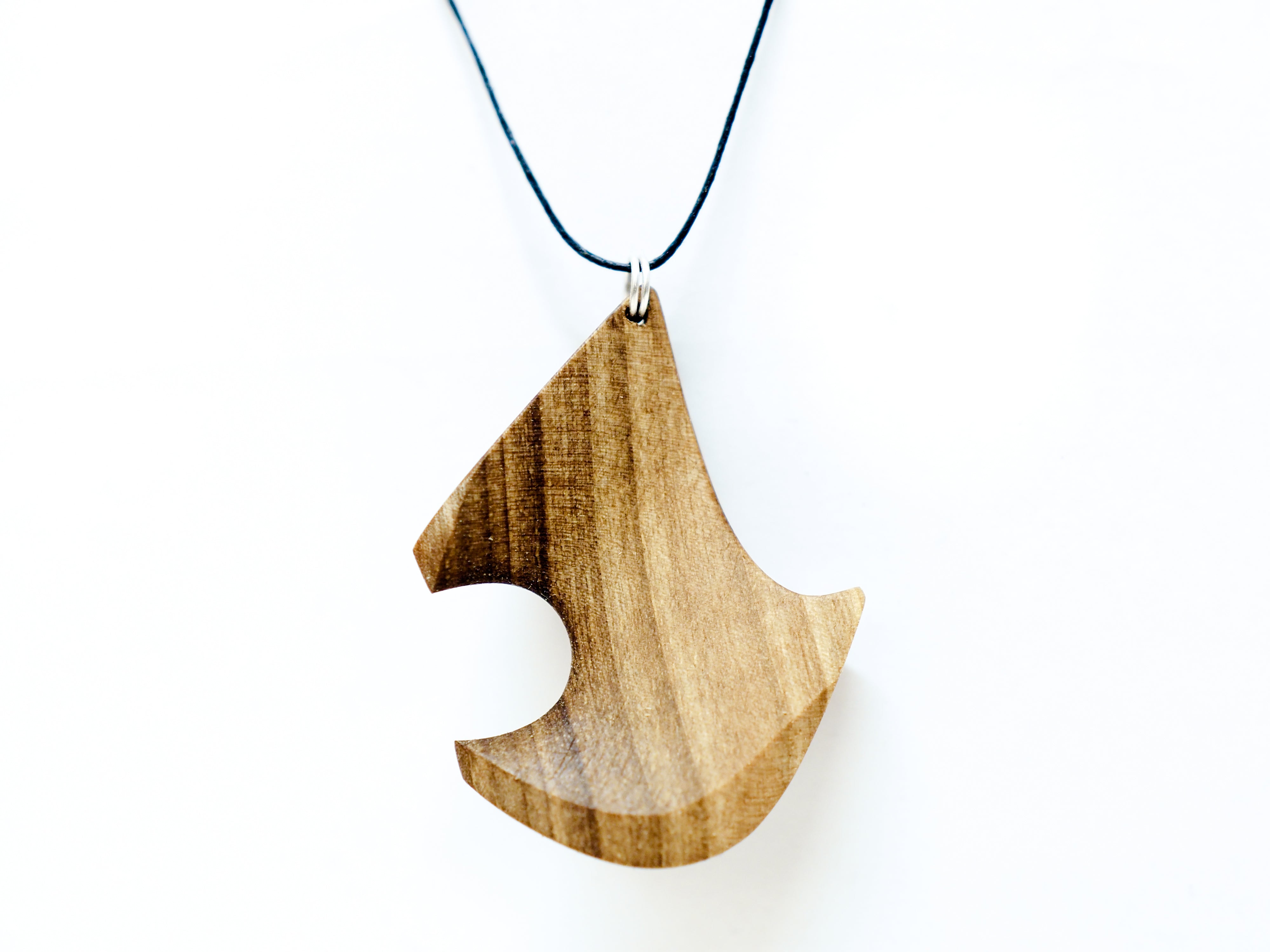 Il Forcolaio Matto Collana Forcollana collana forcola 3D in legno di noce