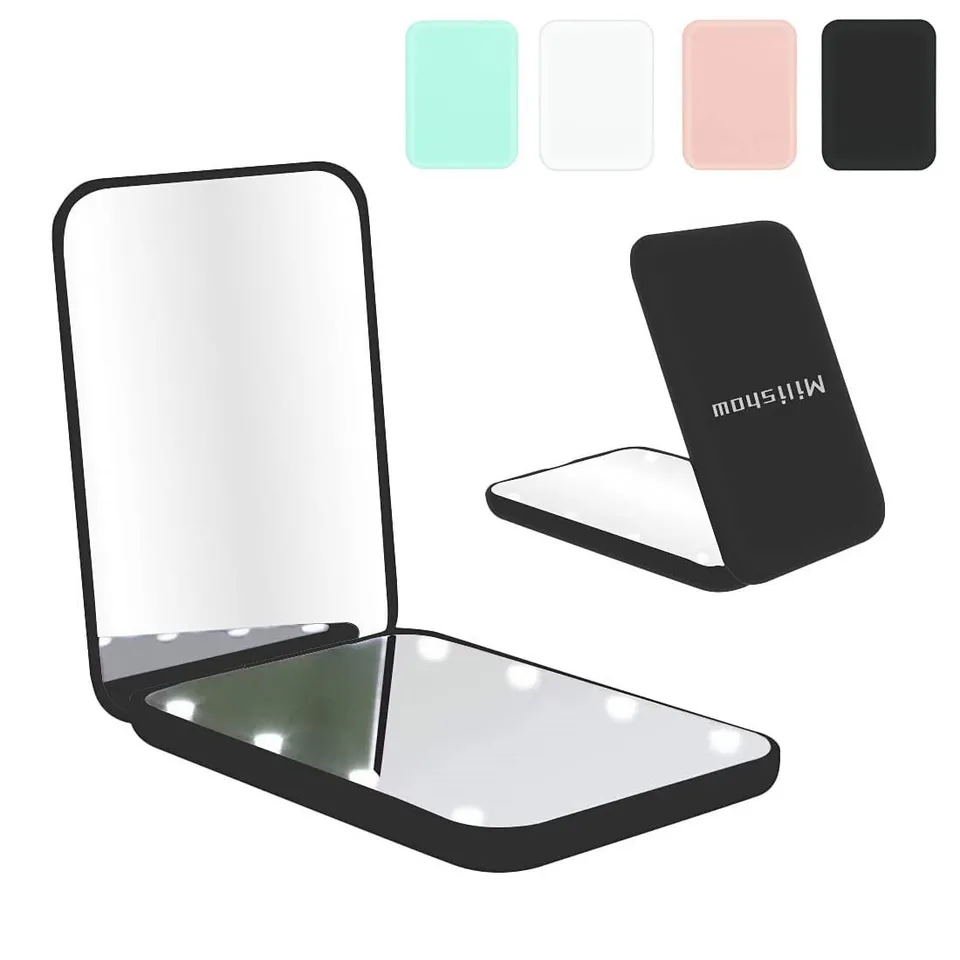 NEW-Vi Beauty Mirror Milishow specchio ingranditore nero