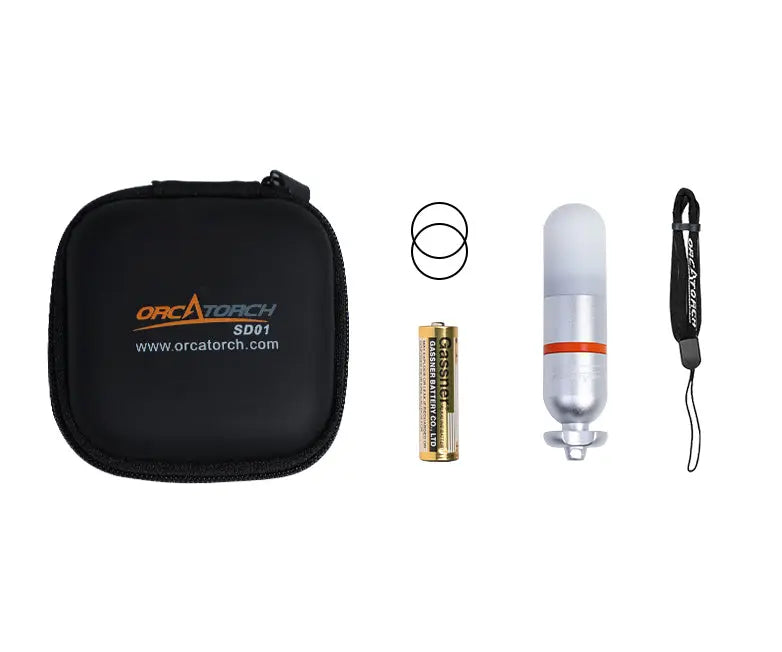 OrcaTorch SD01 Pro Dive Beacon luce di segnalazione rossa