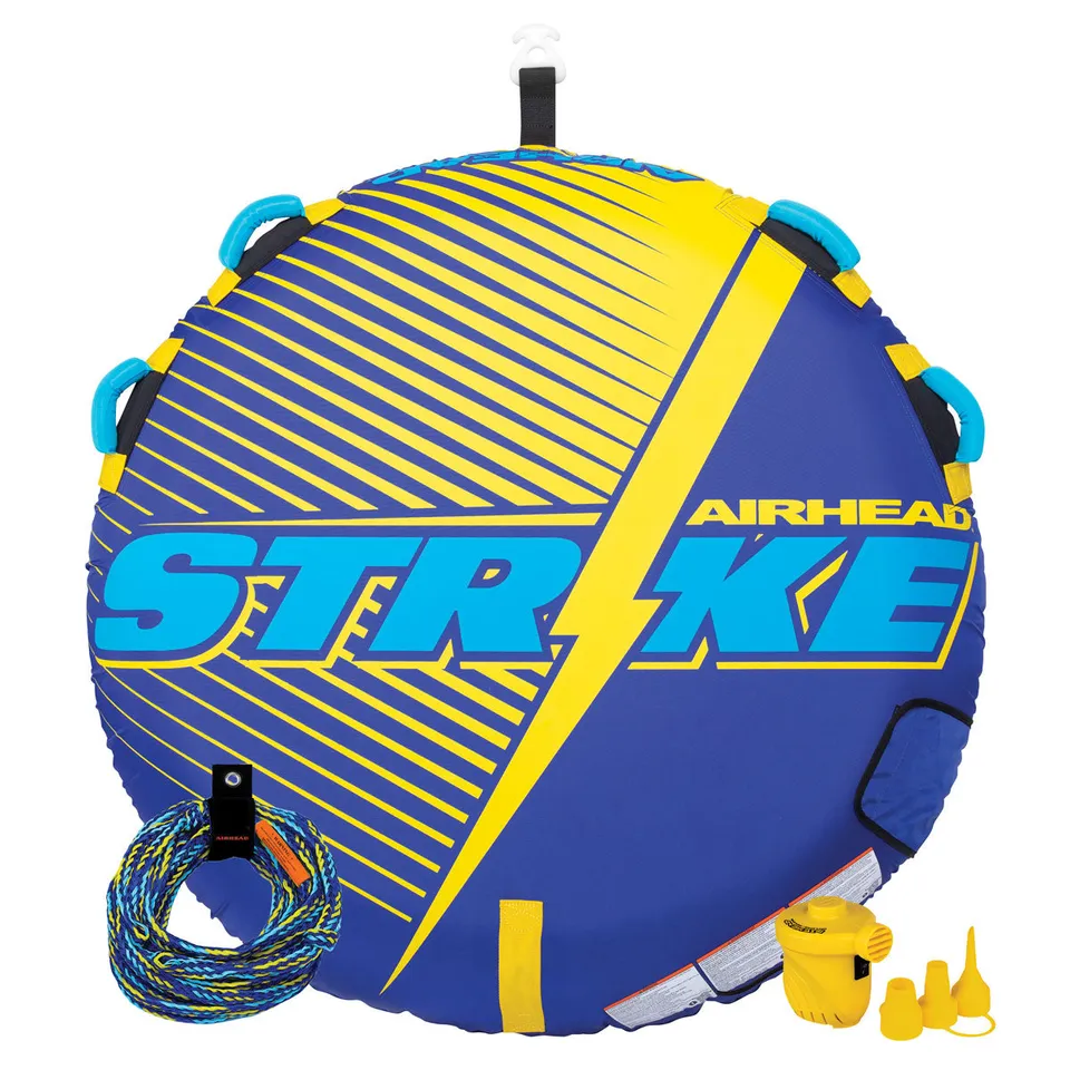 AIRHEAD Towable Tubes Strike Kit ciambella trainabile 1 posto con pompa e corda
