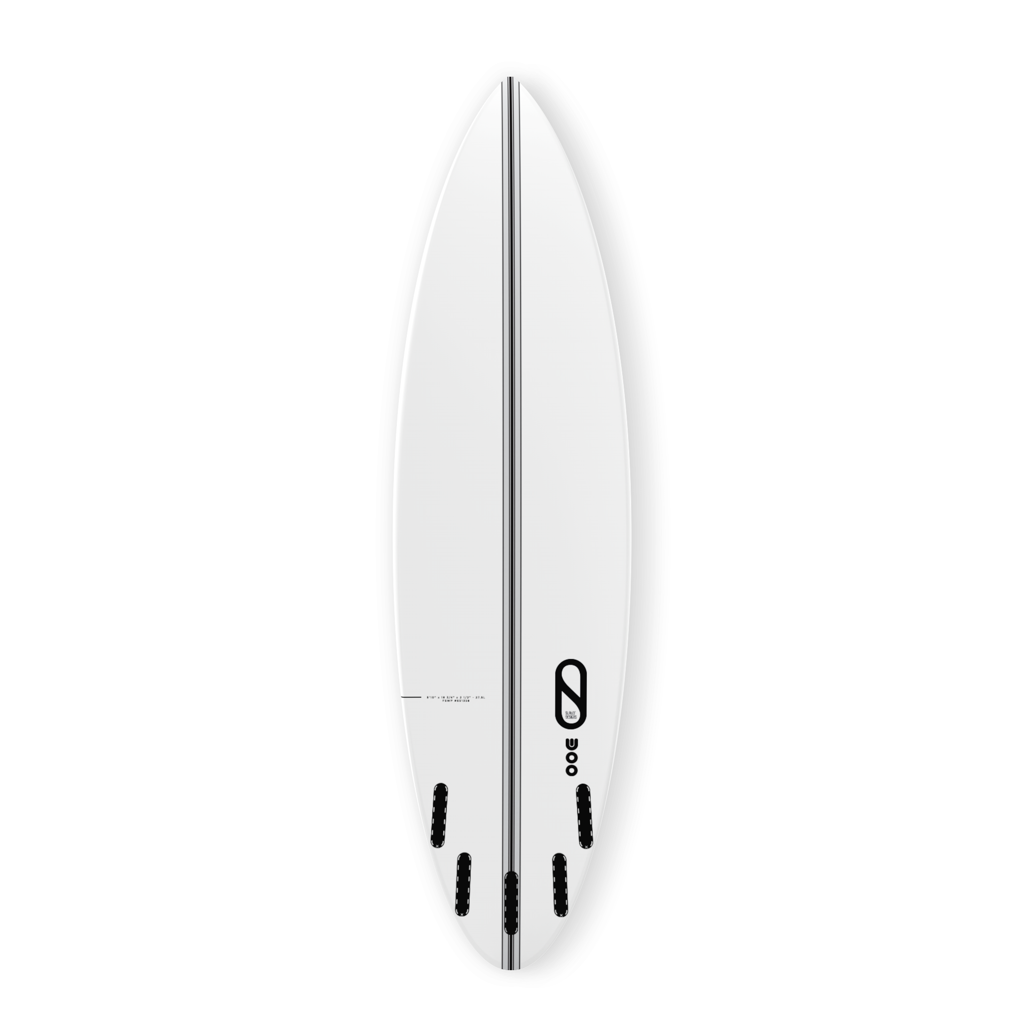 Firewire Slater Designs Spaceship tavola surf nera 5'6" I-Bolic 2.0