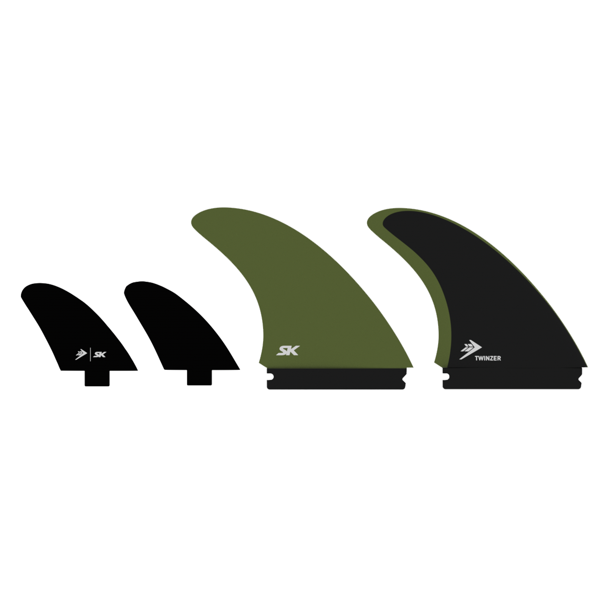 Firewire Accessories Stu Kenson Twinzer Fin Set pinne surf Large Single Tab