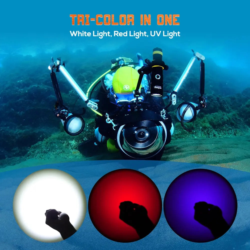 OrcaTorch U/W Photography D710V MK2 torcia subacquea kit singolo