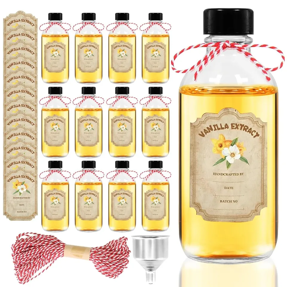 NEW-Vi Glass Bottles bottiglie in vetro 2 oz, 12 pezzi