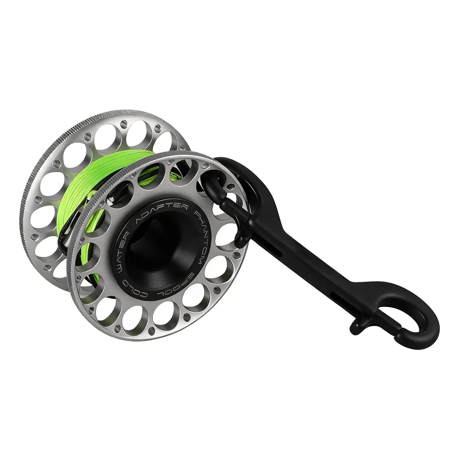 OrcaTorch Accessories Phantom 2.0 30M mulinello sub nero+verde in alluminio