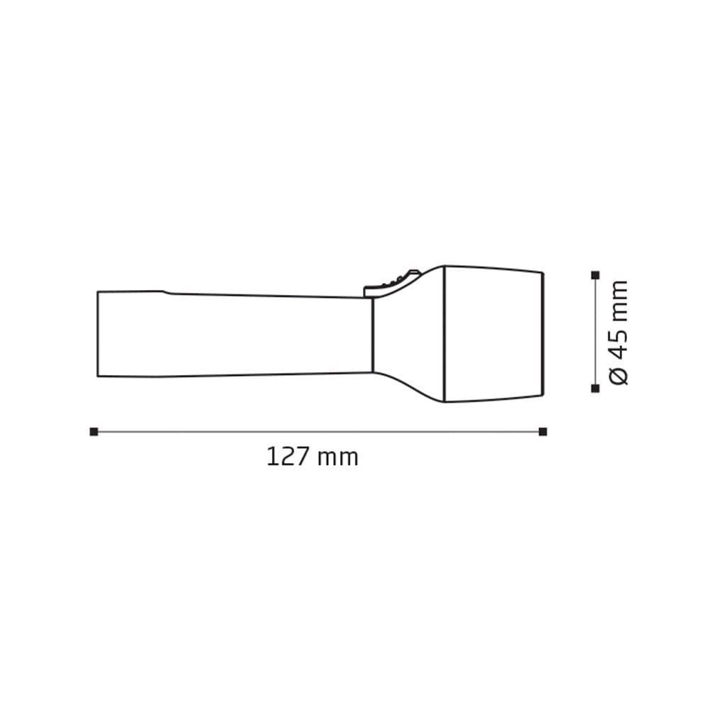 C4 Flashlights Luxo torcia LED 20.000 lux in alluminio anodizzato