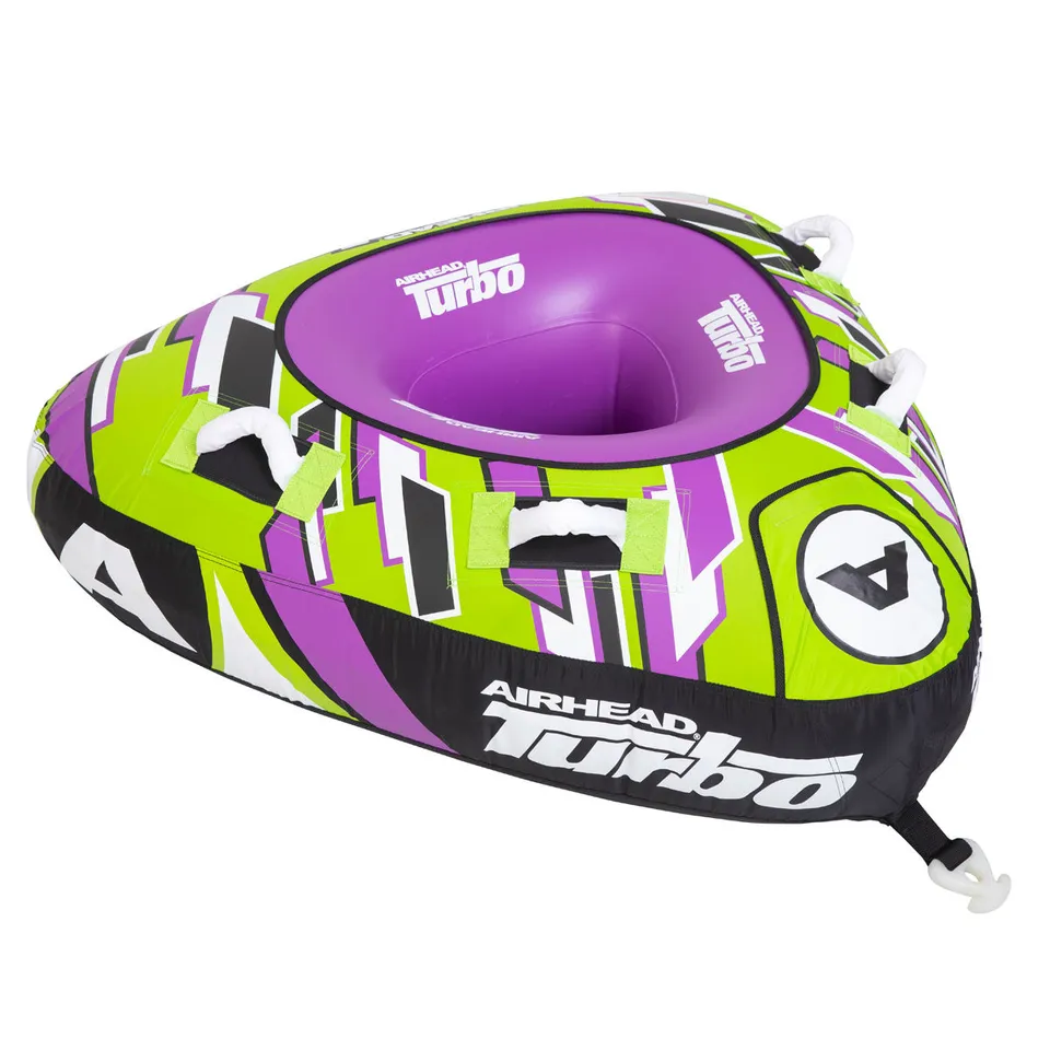 AIRHEAD Towable Tubes Turbo Blast ciambella trainabile 1 posto viola e gialla