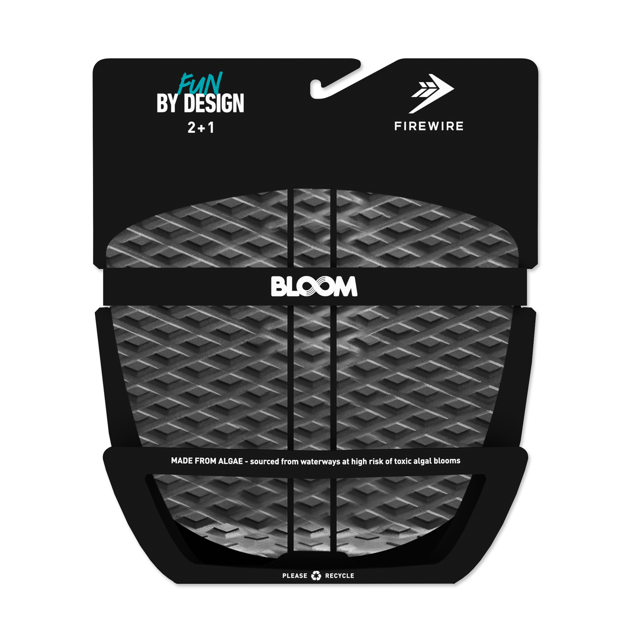 Firewire Accessories 2+1 Flat Traction Pad pad surf nero