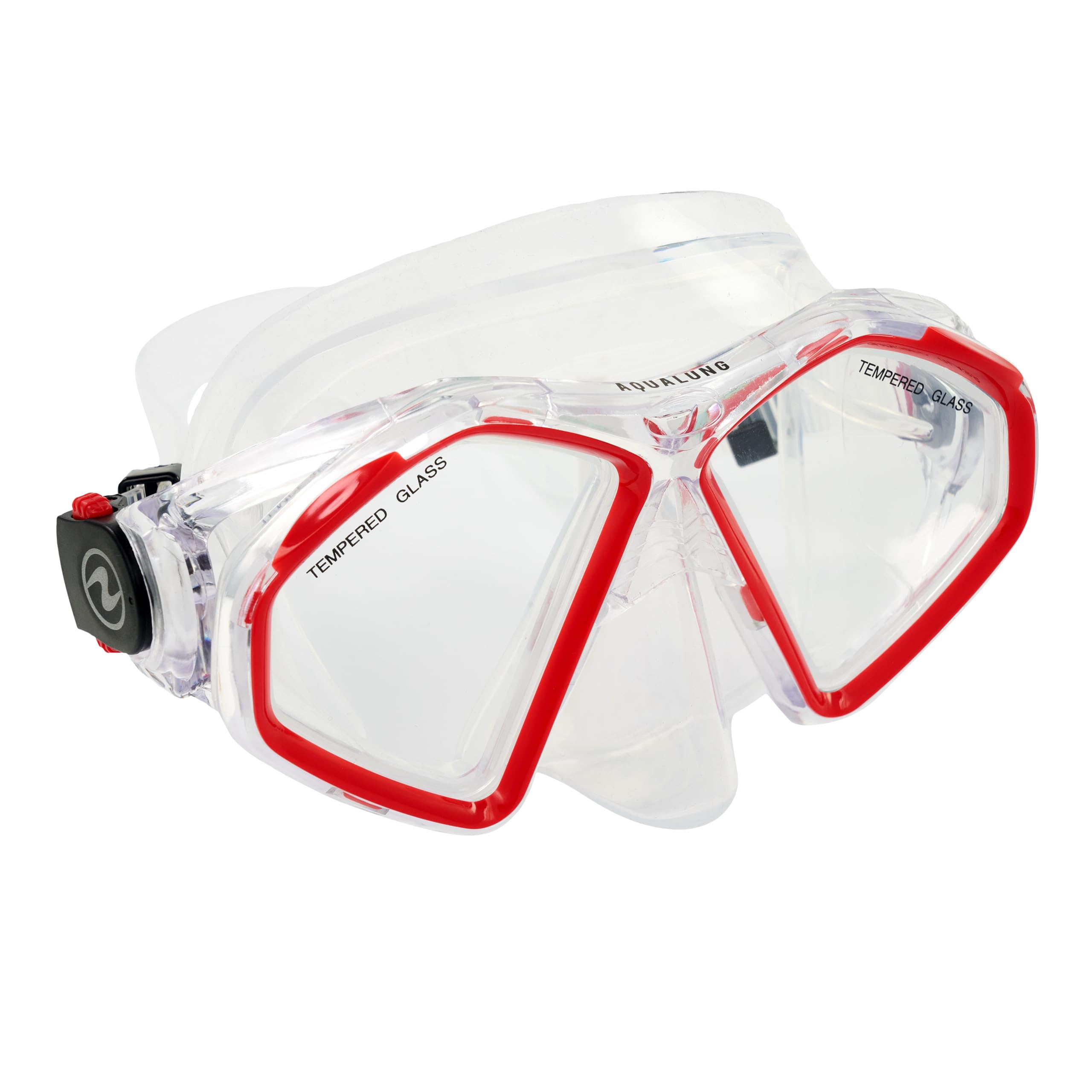 Aqualung Maschere da snorkeling Hawkeye maschera subacquea Giallo Rosso trasparente silicone