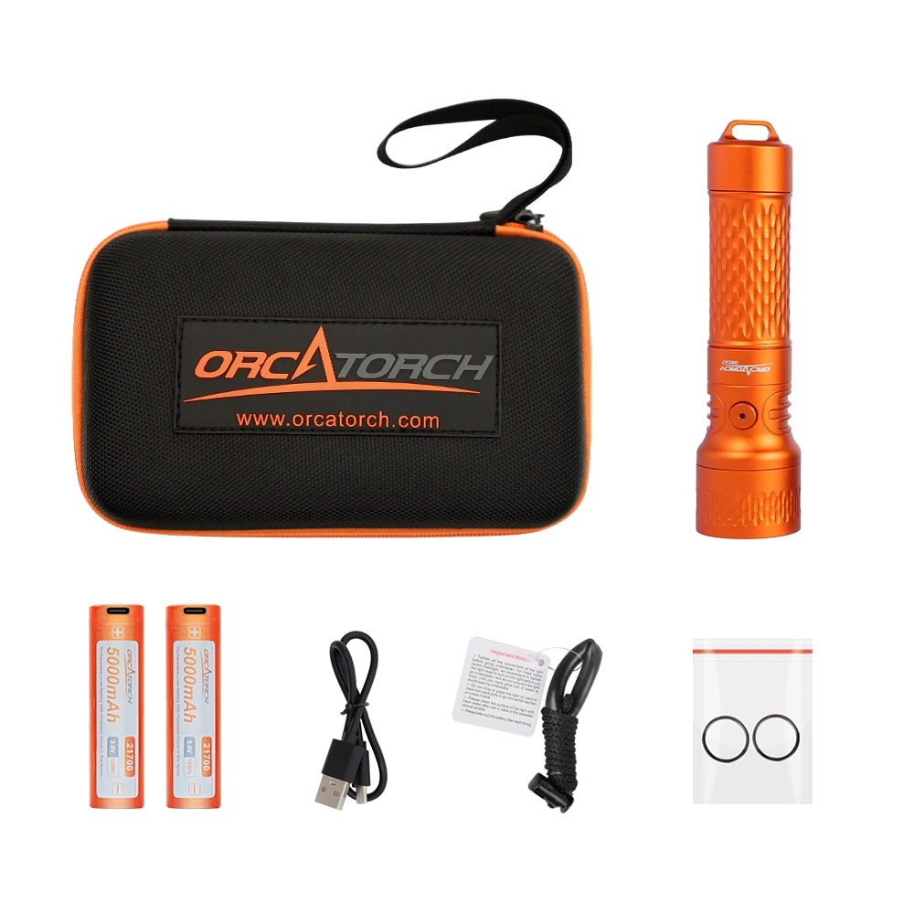 OrcaTorch Recreational Diving ORCA7 torcia subacquea 3000 lumen