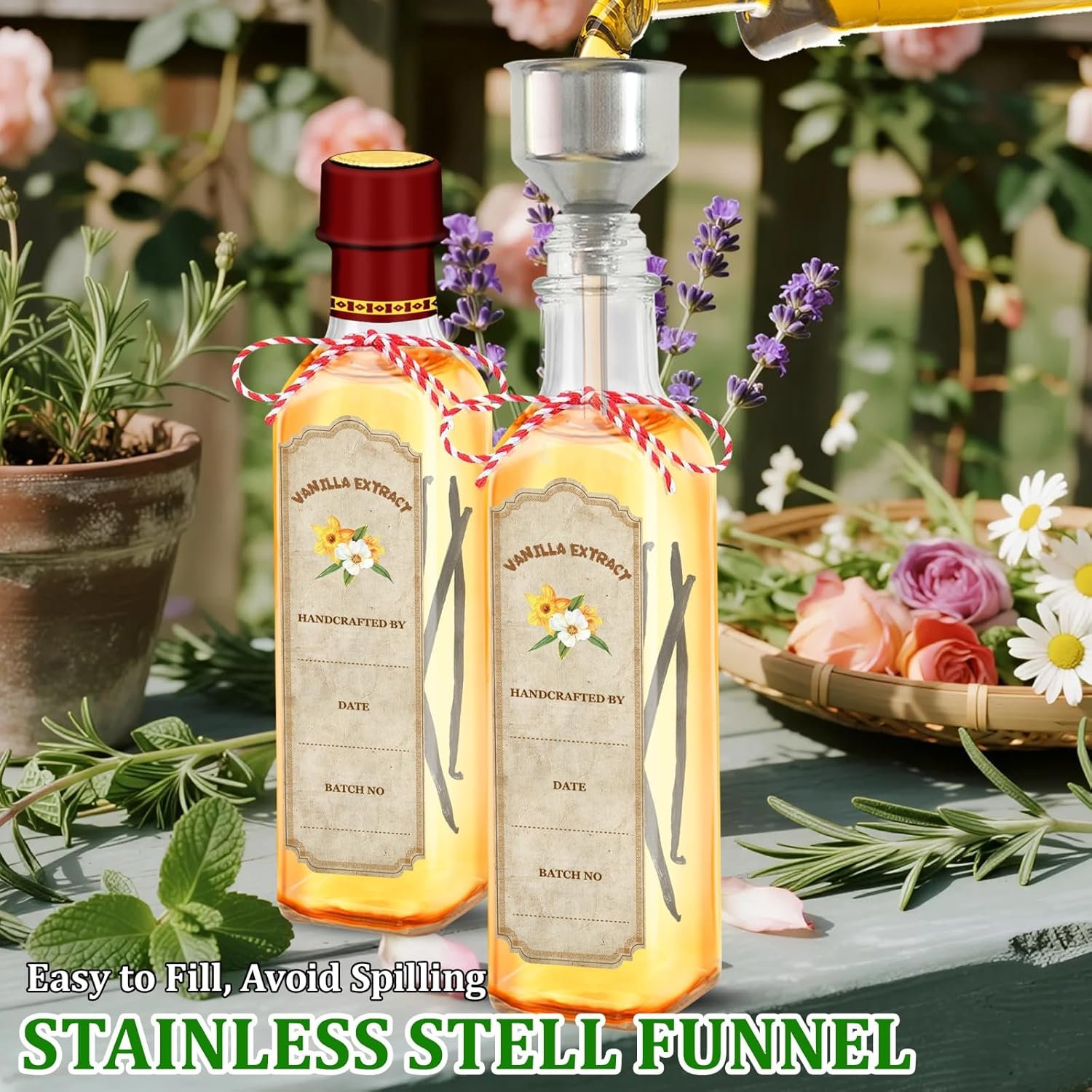NEW-Vi Glass Bottles bottiglie in vetro 8 oz 10 pezzi