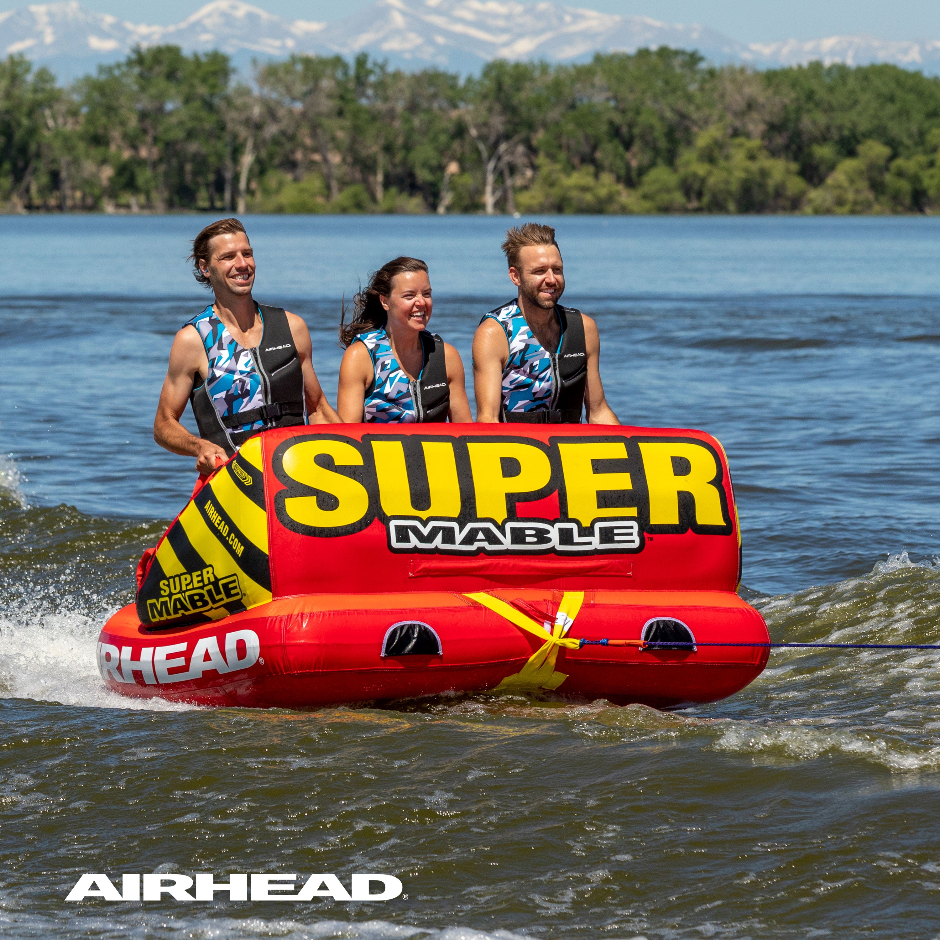 AIRHEAD Towable Tubes Super Mable ciambella trainabile 3 persone