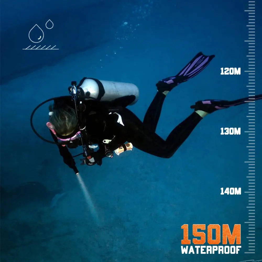 OrcaTorch Recreational Diving D560 torcia subacquea 700 lumen blu