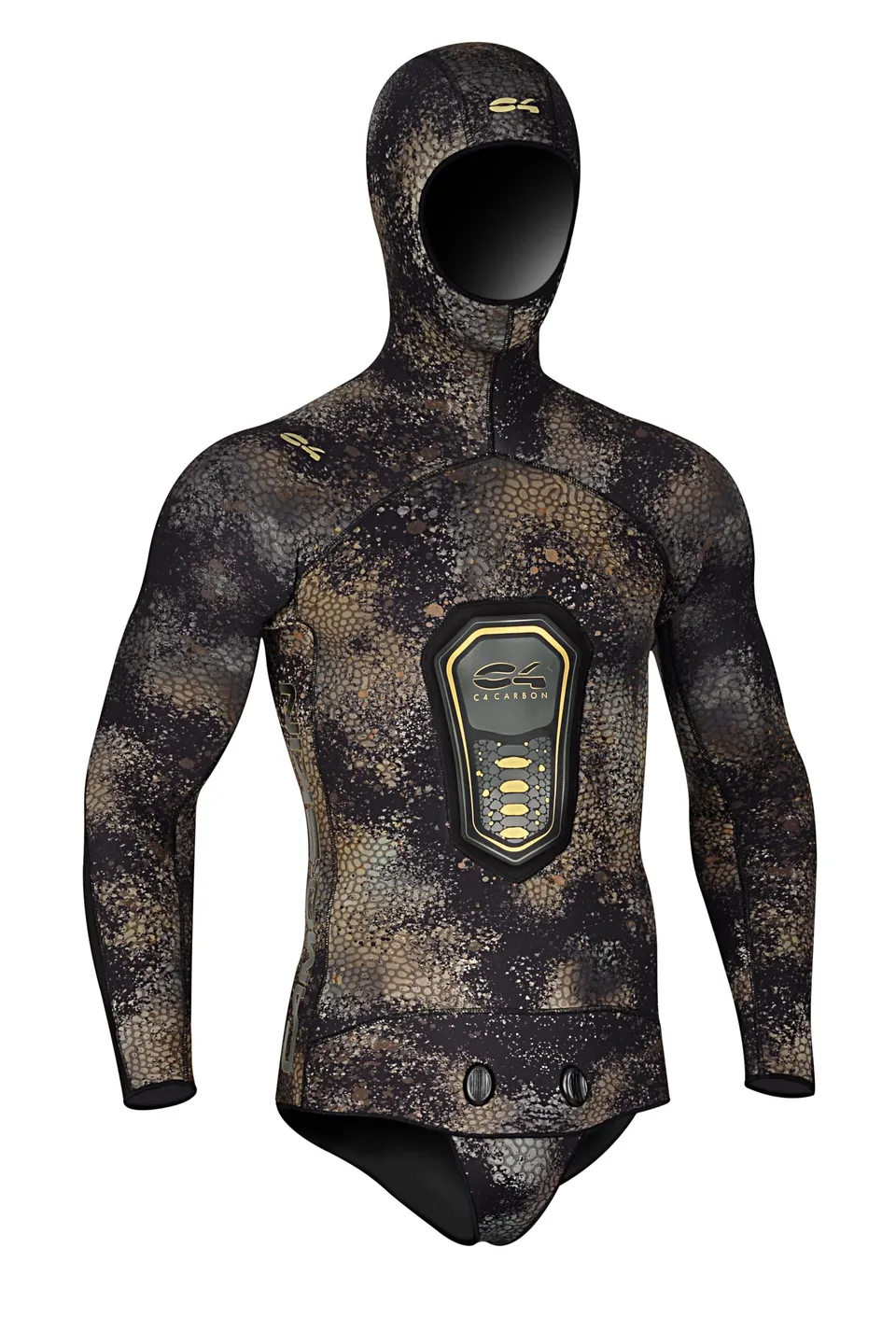 C4 Wetsuits CAMO SKIN muta mimetica 5 mm giacca