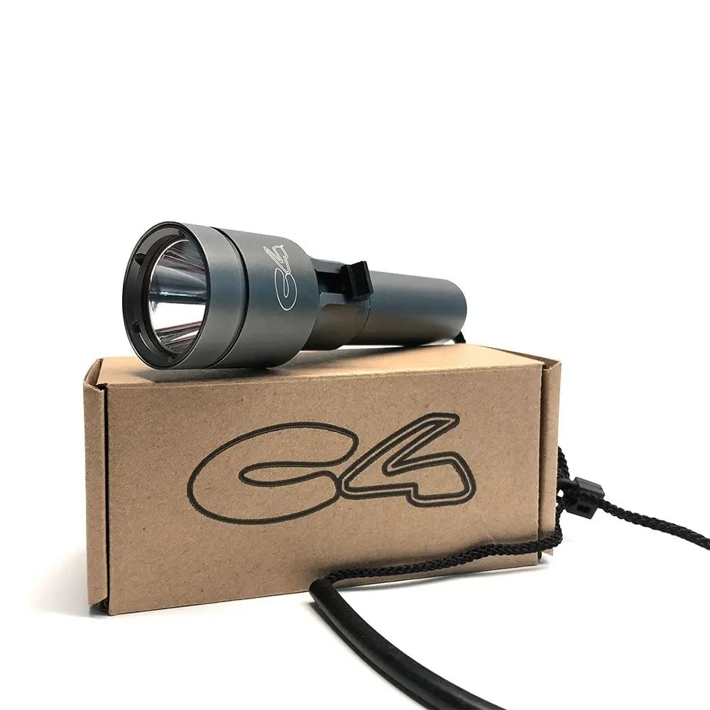 C4 Flashlights Luxo torcia LED 20.000 lux in alluminio anodizzato