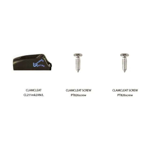 Airush Spare Parts CLAMCLEAT w/ SCREWS strozzatore con viti
