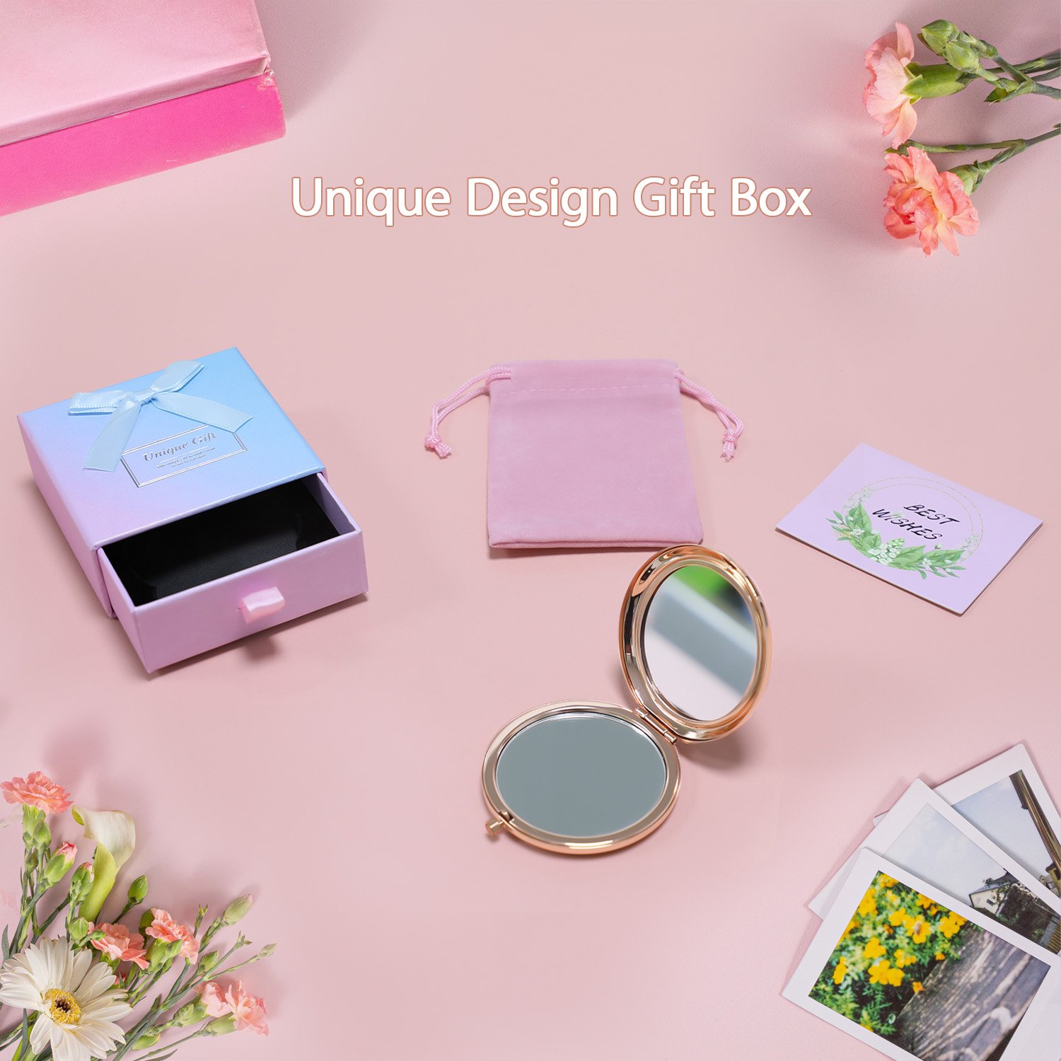 NEW-Vi Beauty Mirror specchio compatto oro rosa