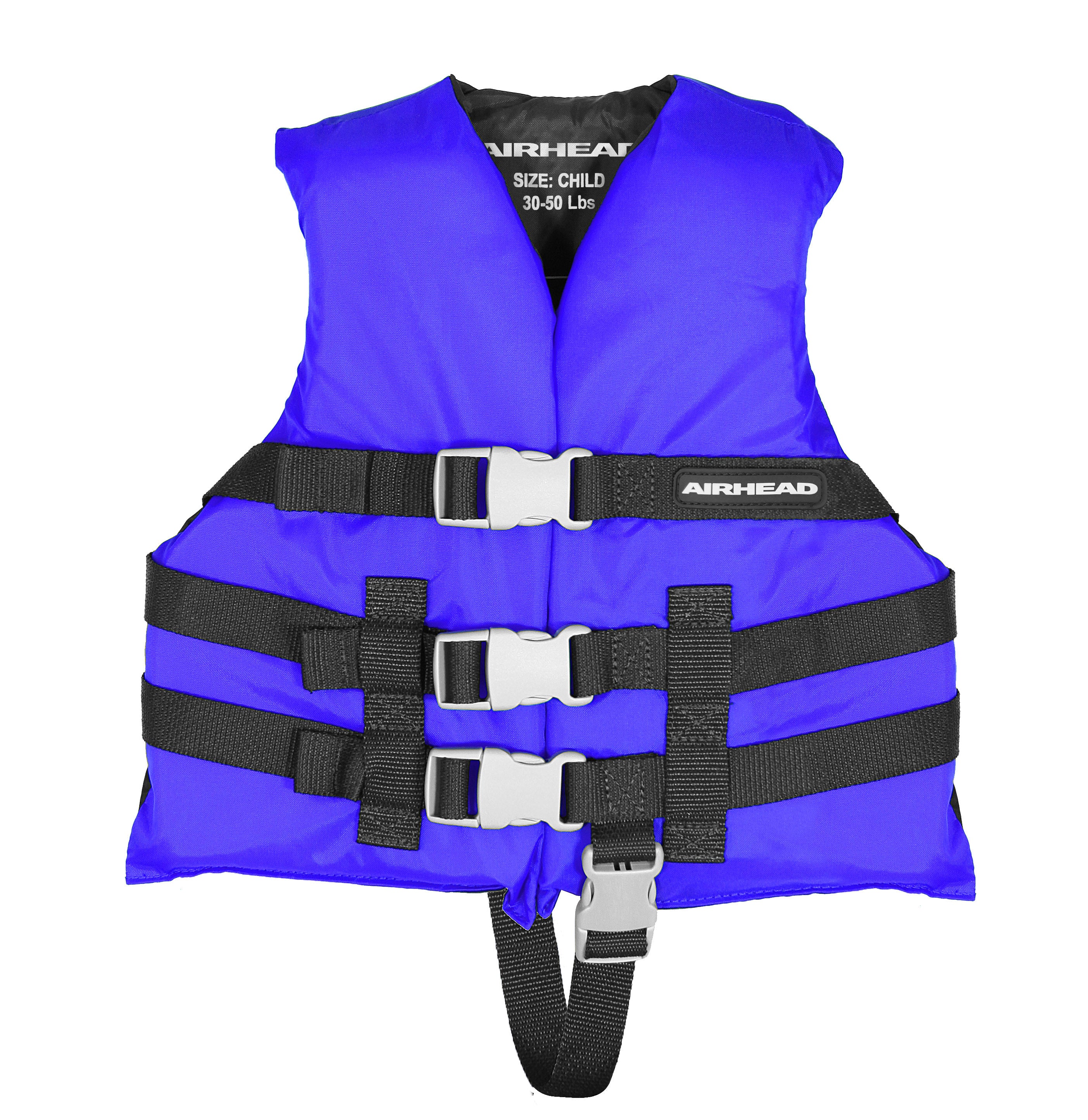 AIRHEAD Life Jackets & Safety Gear General Boating giubbotto salvagente adulto universale blu