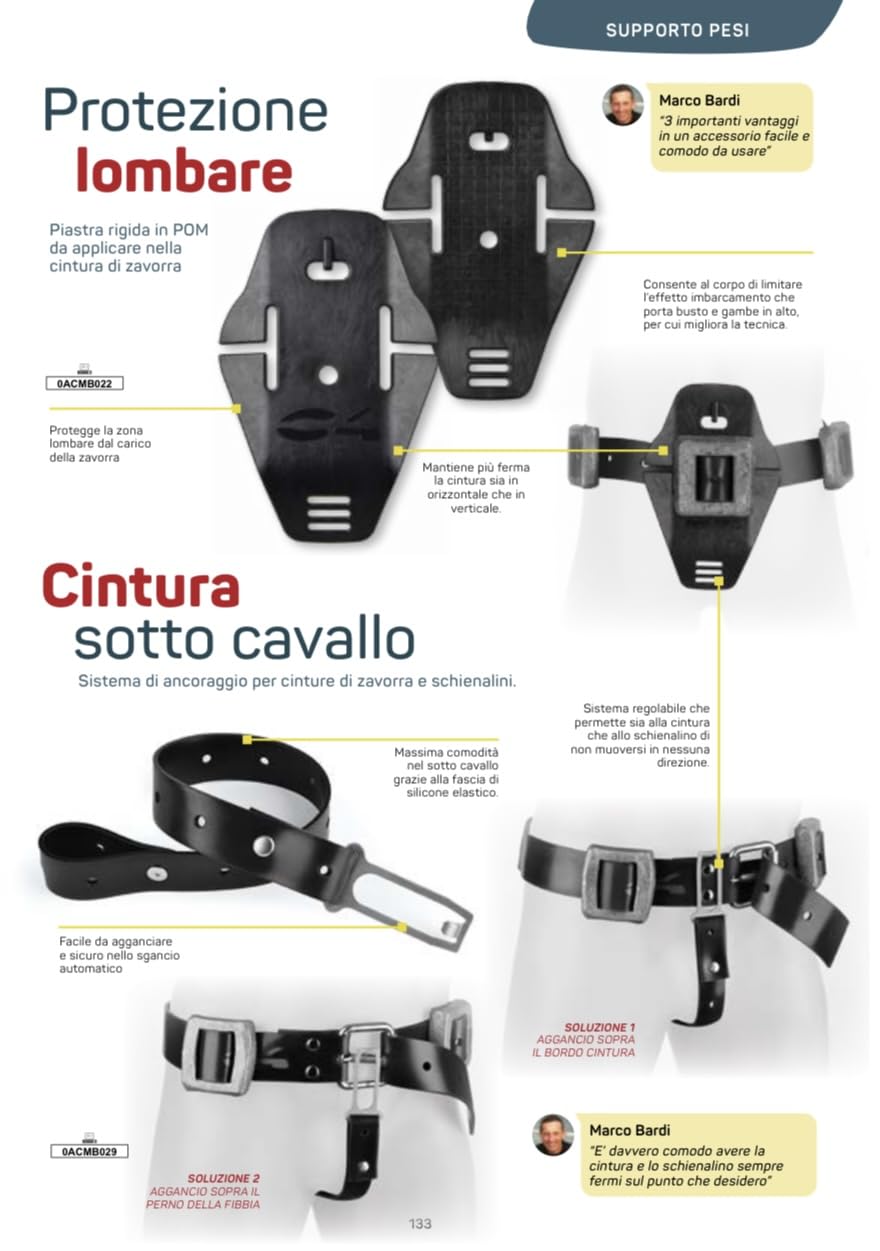 C4 Belts and Weights cintura sottocavallo per pesca subacquea