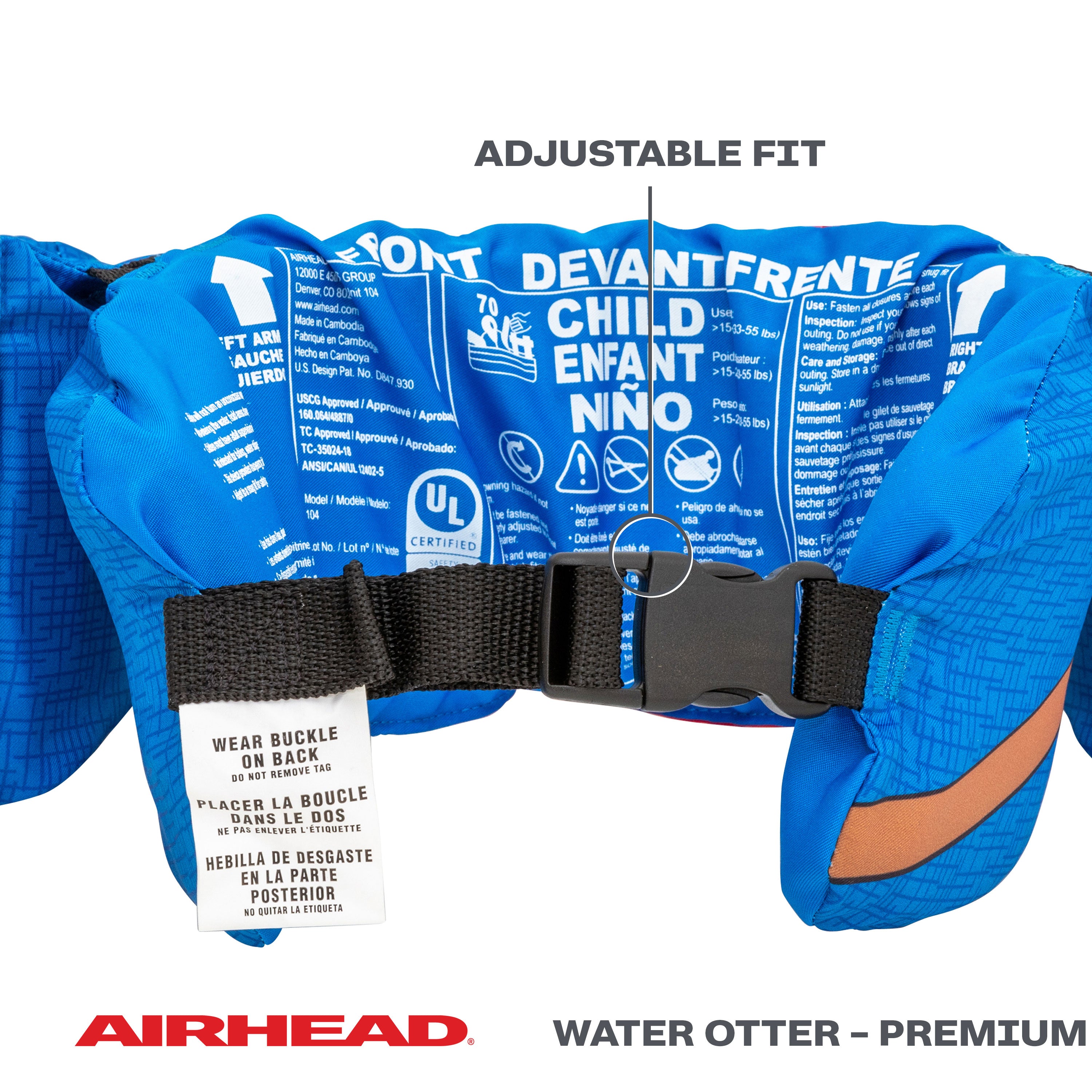 AIRHEAD Life Jackets & Safety Gear Water Otter Premium giubbotto salvagente bambino Shark
