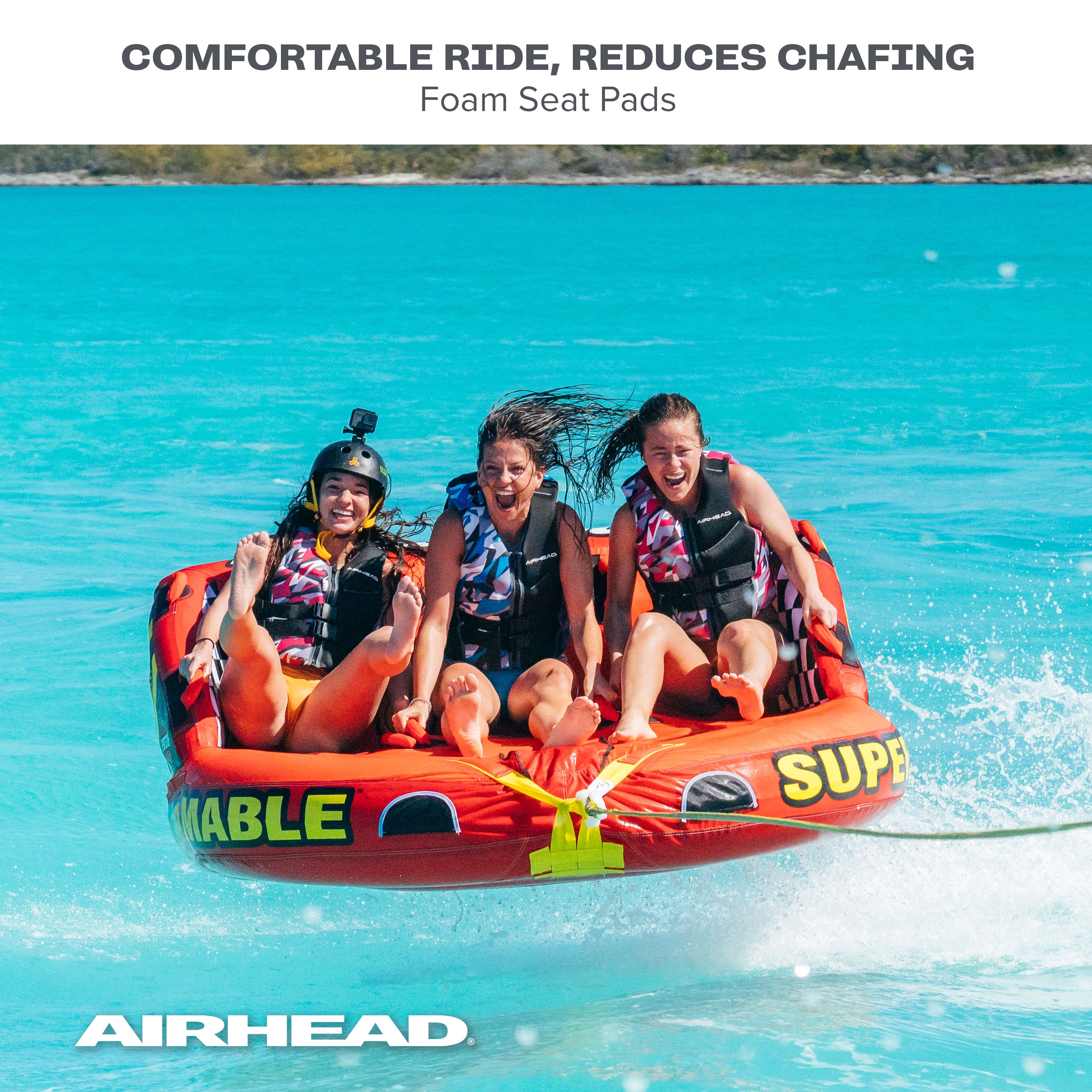 AIRHEAD Towable Tubes Super Mable ciambella trainabile 3 persone