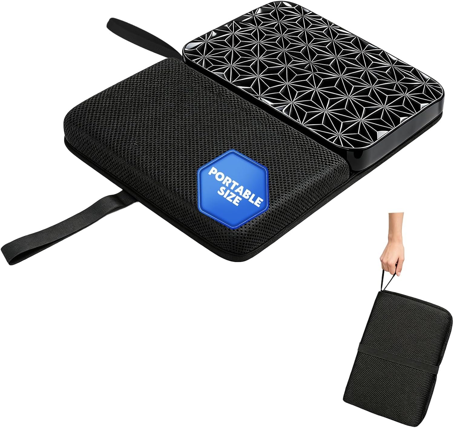 NEW-Vi Seat Cushion for Office cuscino da seduta pieghevole 16 x 12 pollici gel