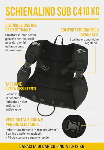 C4 Belts and Weights schienalino 10 kg S/M imbottito