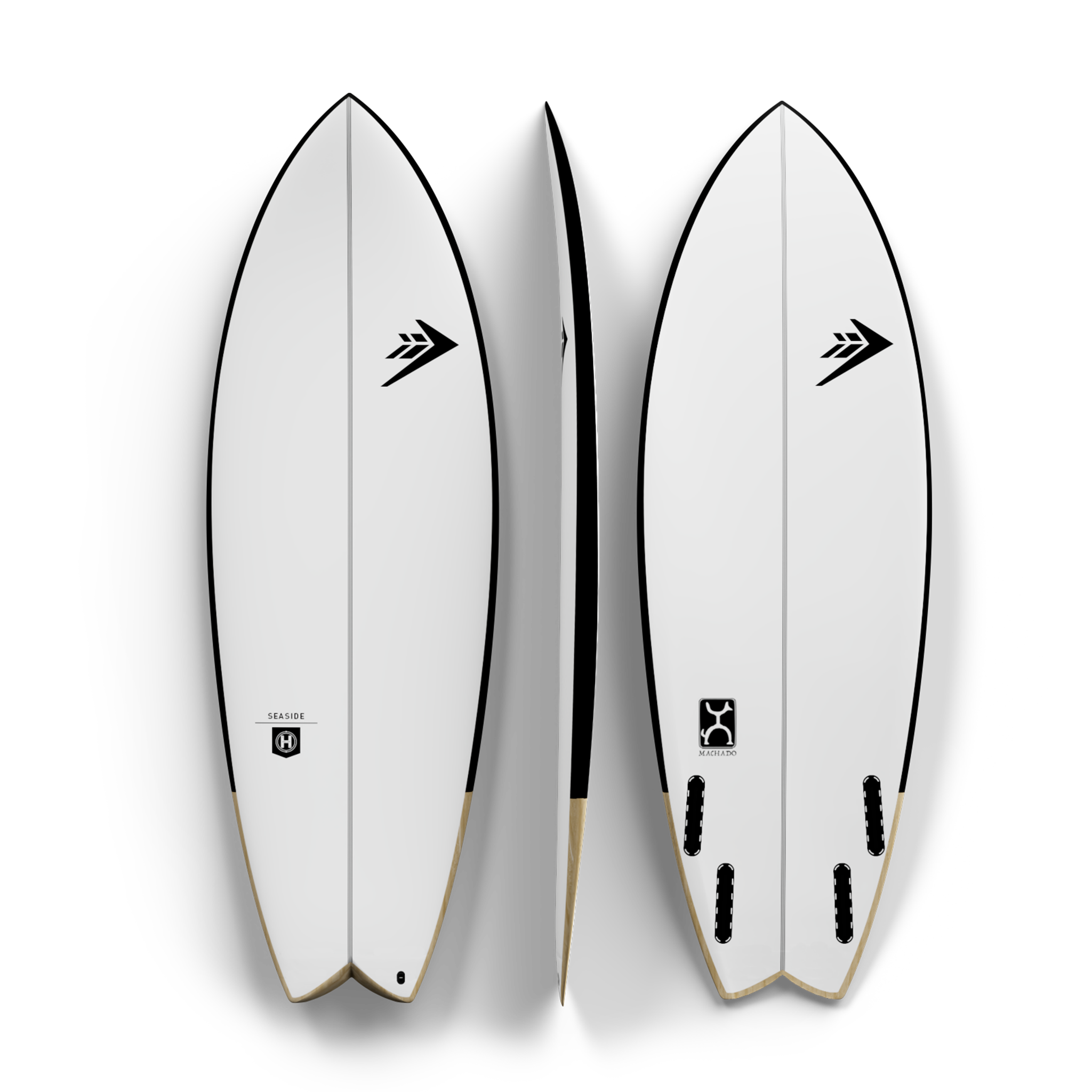 Firewire Rob Machado Seaside 2026 tavola surf nera 5'2" Helium
