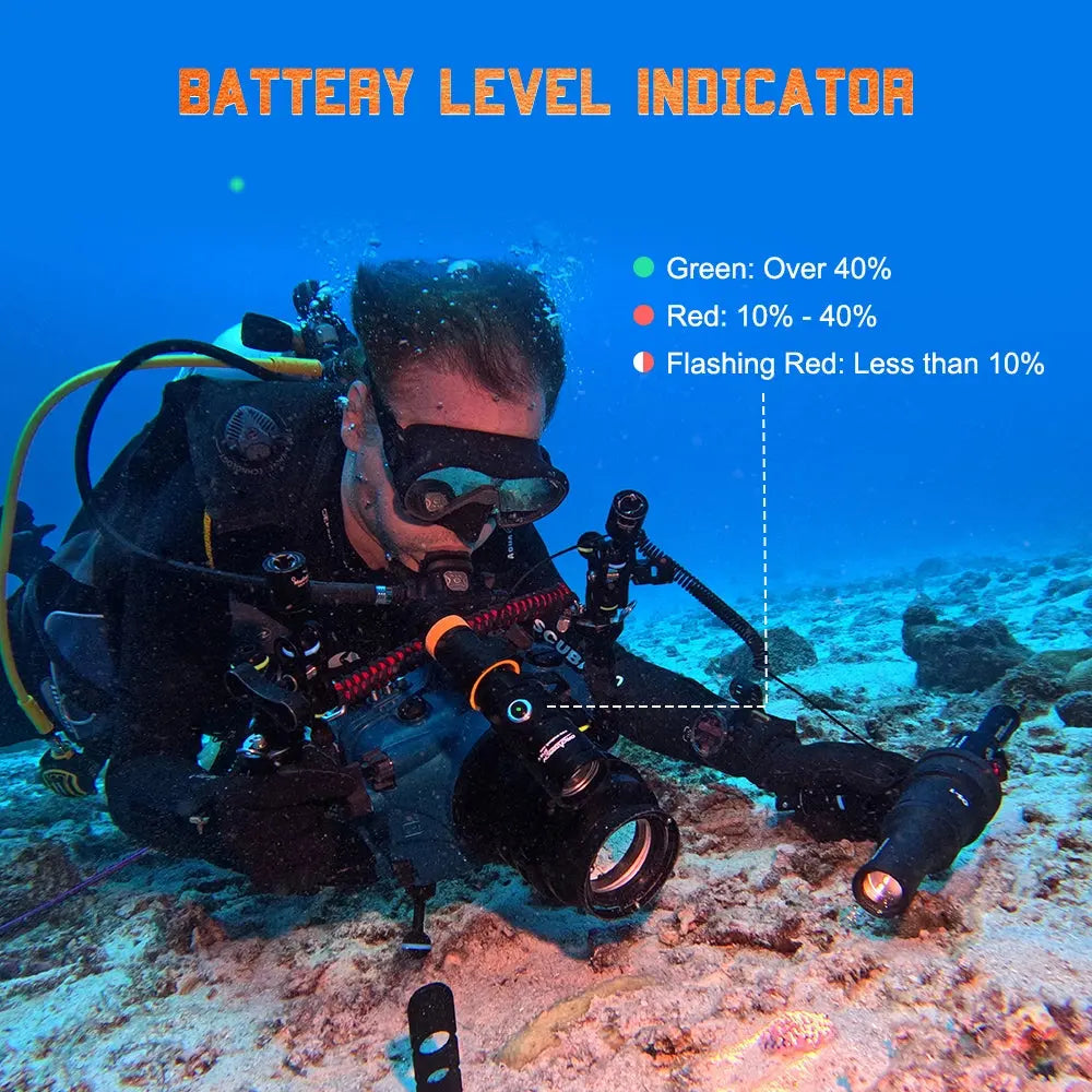 OrcaTorch U/W Photography D710V MK2 torcia subacquea kit singolo
