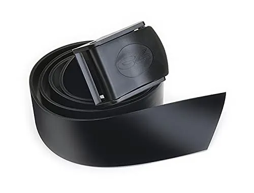 C4 Belts and Weights cintura in silicone con fibbia in nylon nera 140 cm