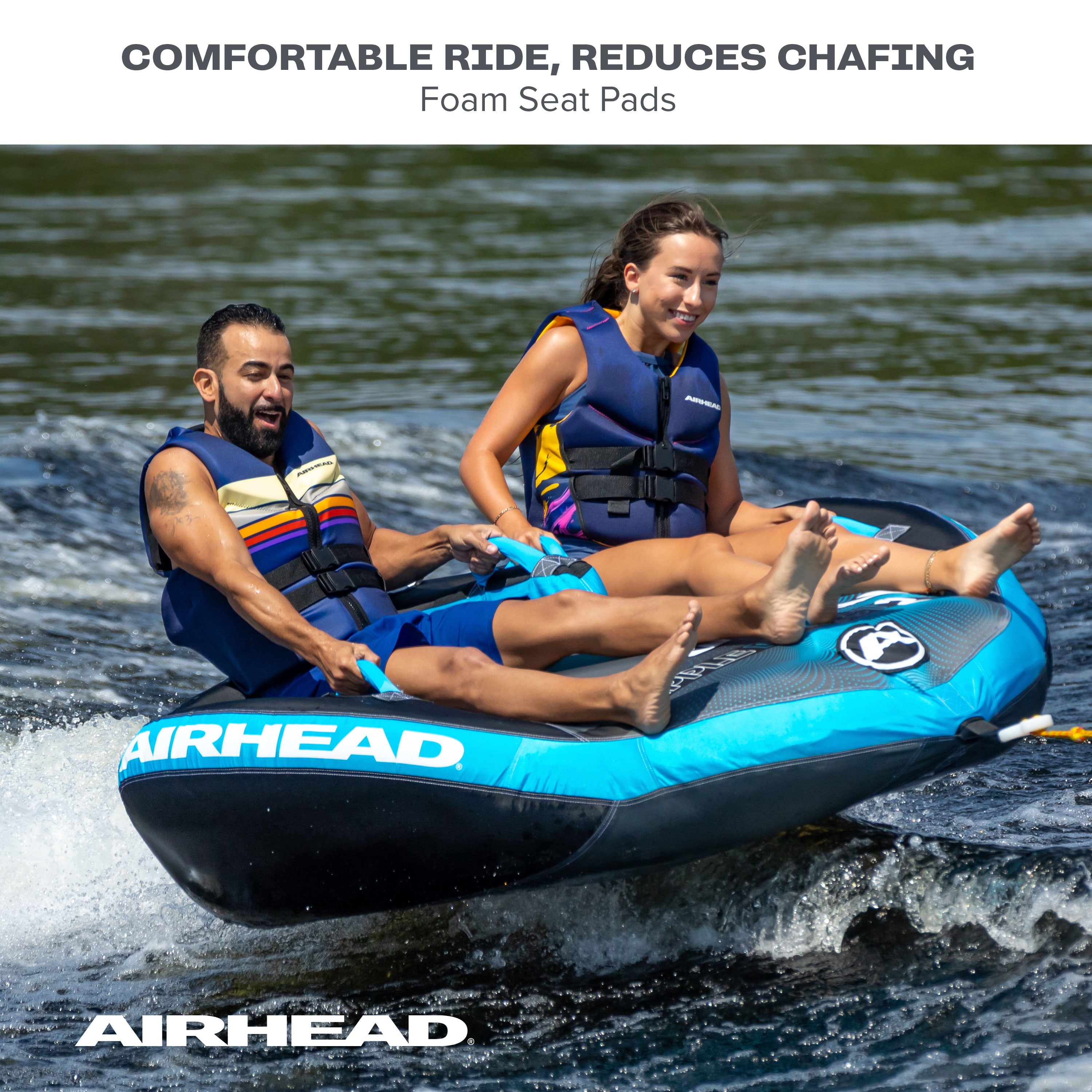 AIRHEAD Towable Tubes Ripple Effect 2 ciambella trainabile 2 posti con sedute imbottite