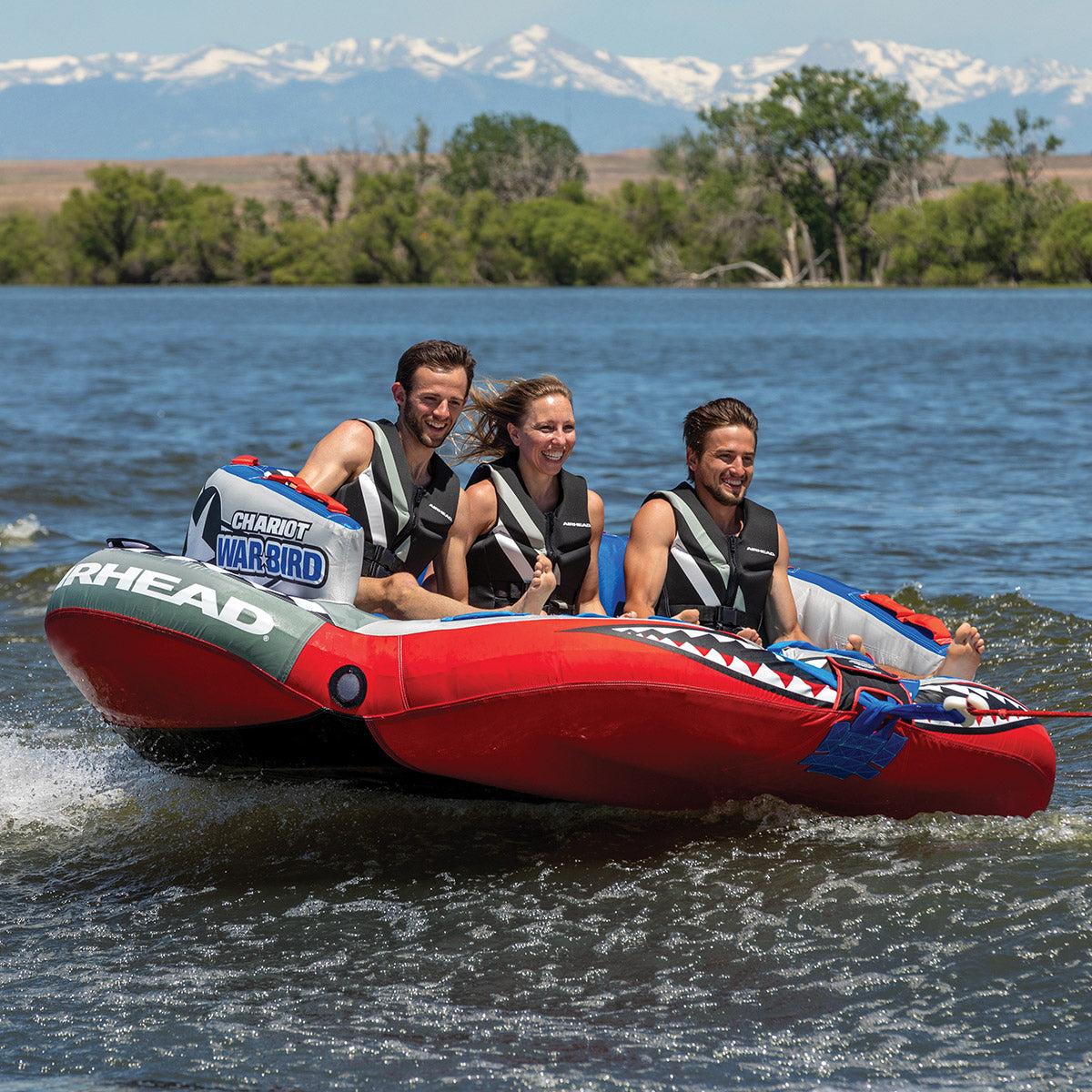 AIRHEAD Towable Tubes Chariot Warbird 3 tubo trainabile 1–3 persone con seduta reclinata