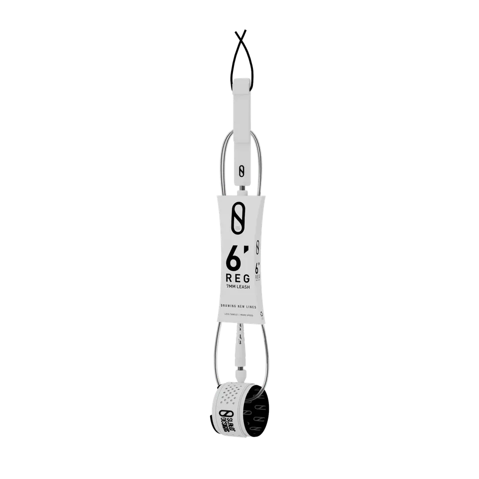 Firewire Accessories Slater Designs 7mm Regular Leash leash 6'0" Black/White