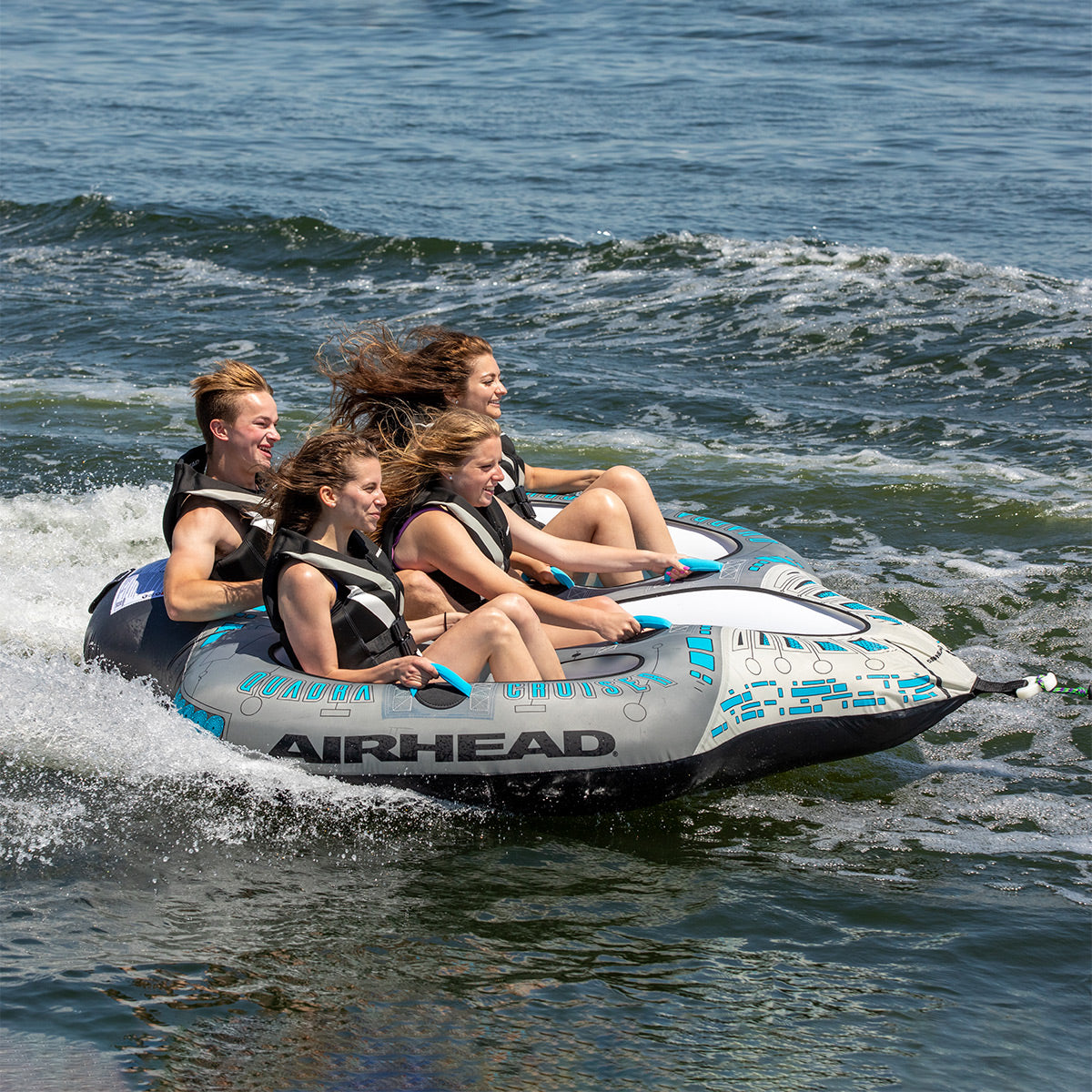 AIRHEAD Towable Tubes Quadra Cruiser tubo trainabile 4 posti comfort