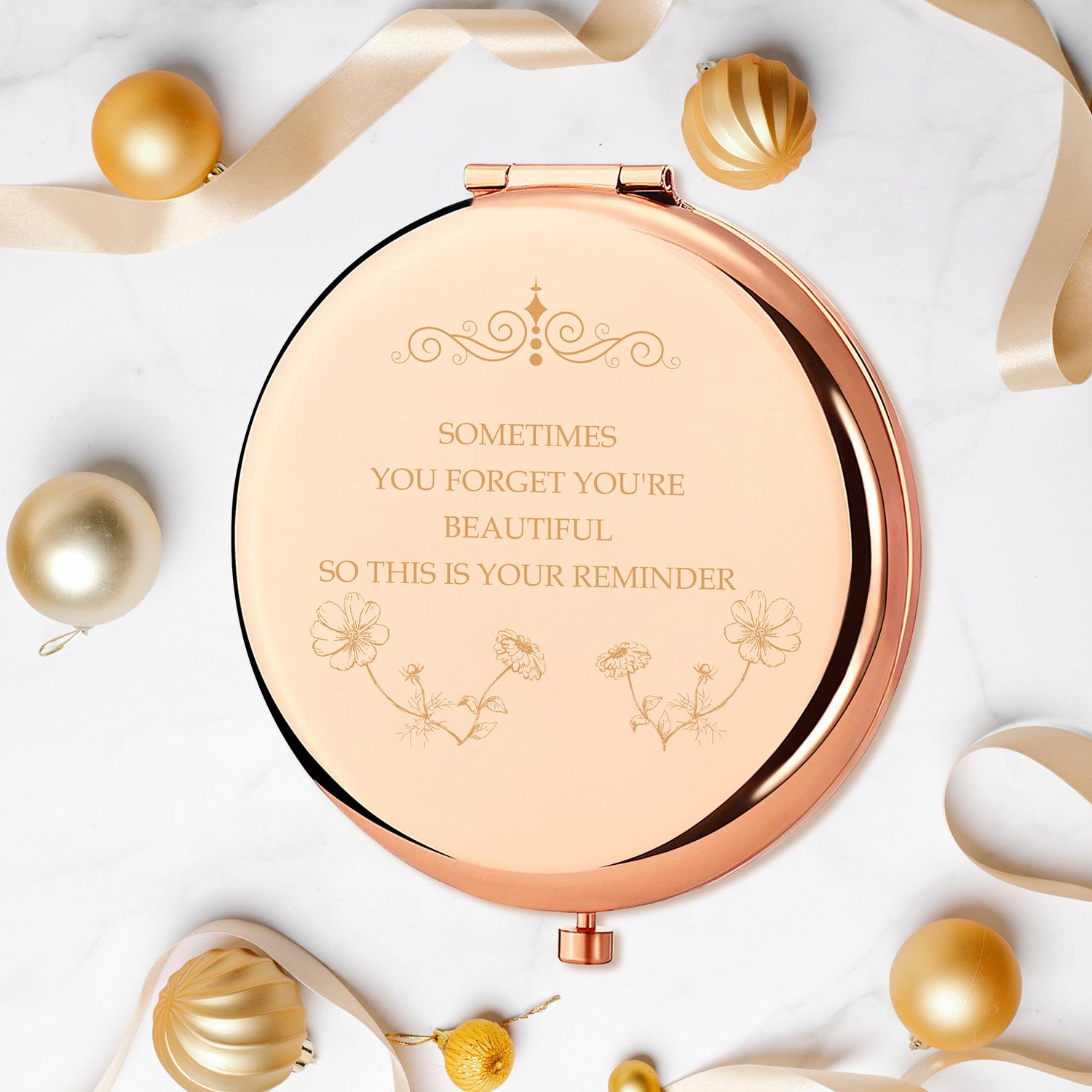 NEW-Vi Beauty Mirror specchio compatto oro rosa